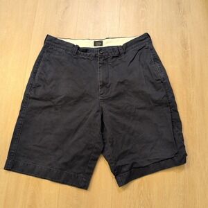 J.Crew Essential Men's Size 34 Chino Shorts Navy Blue Golf Tennis Preppy